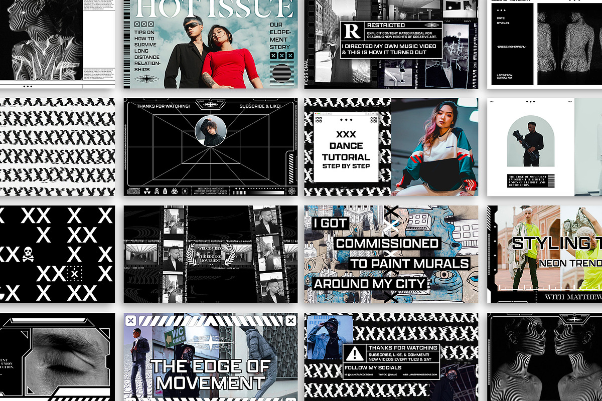 Edge of Movement YT kit PSD & CANVA, a Social Media Template by Tangerine Nation (Photo 5 of 17)