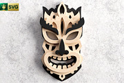 Tribal Mask V6 3D Layered | SVG Cut, an Object Graphic by pixaroma (Thumbnail 9 of 10)