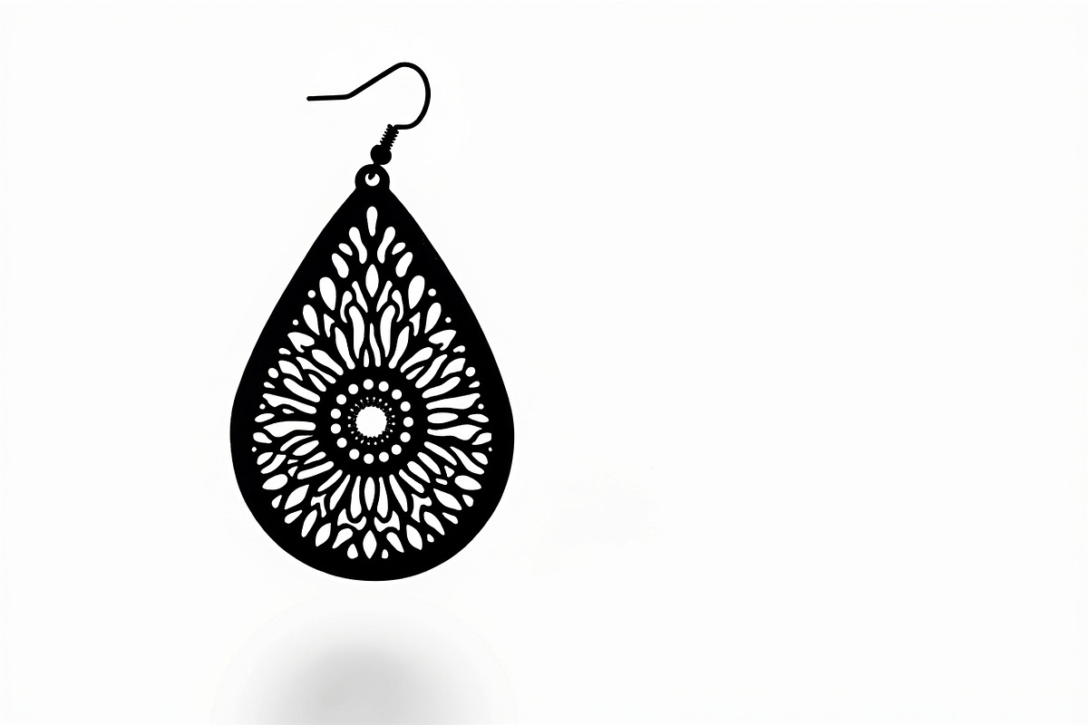 Leaf Earring Silhouette Bundle, an Object Graphic by jahid234 (Photo 13 of 13)
