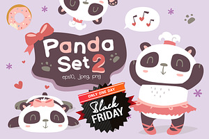 BLACK FRIDAY! Panda girl set