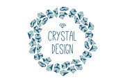 Seamless Crystal Backgrounds, a Pattern Graphic by Evgeniya Dzhumm (Thumbnail 2 of 2)