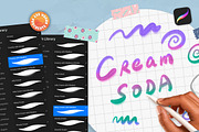 11 Cream Soda Procreate Brush Set, a Brush Add-On by itefan Studio (Thumbnail 2 of 3)