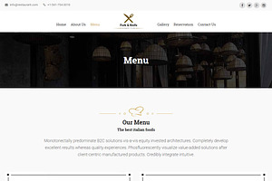 Fork Knife-Restaurant HTML Template