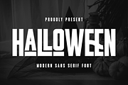 Halloween - Modern Sans Serif, a Sans Serif Font by Pian45 Studio (Thumbnail 1 of 6)