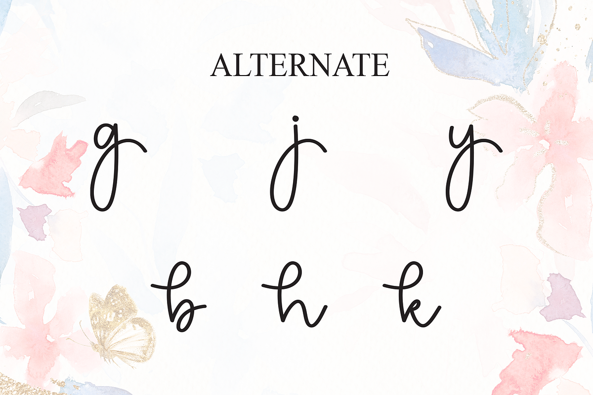 Mickey | Script Font, a Handwritten Font by Scratchones (Photo 8 of 9)