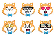 Akita Emoji Set, an Animal Illustration by Cartoon Shop (Thumbnail 6 of 10)