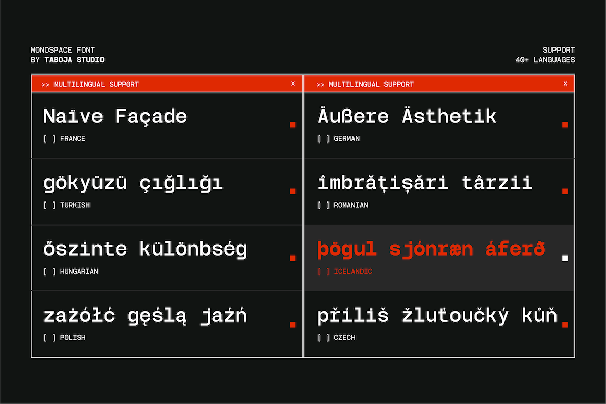 TBJ Monodrip Inktrap Monospace, a Sans Serif Font by Taboja Studio (Photo 5 of 15)