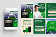 Renewable Energy Instagram Post, a Social Media Template by MMPixelCraft (Thumbnail 3 of 3)