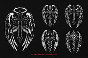 10 Bundle Dark Art Cross Wing Angel, an Illustration by Morspective (Thumbnail 5 of 7)