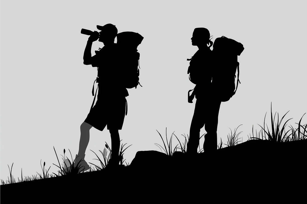 Hiker and Mountain Bundle, an Illustration by Creativeshirt (Photo 8 of 21)