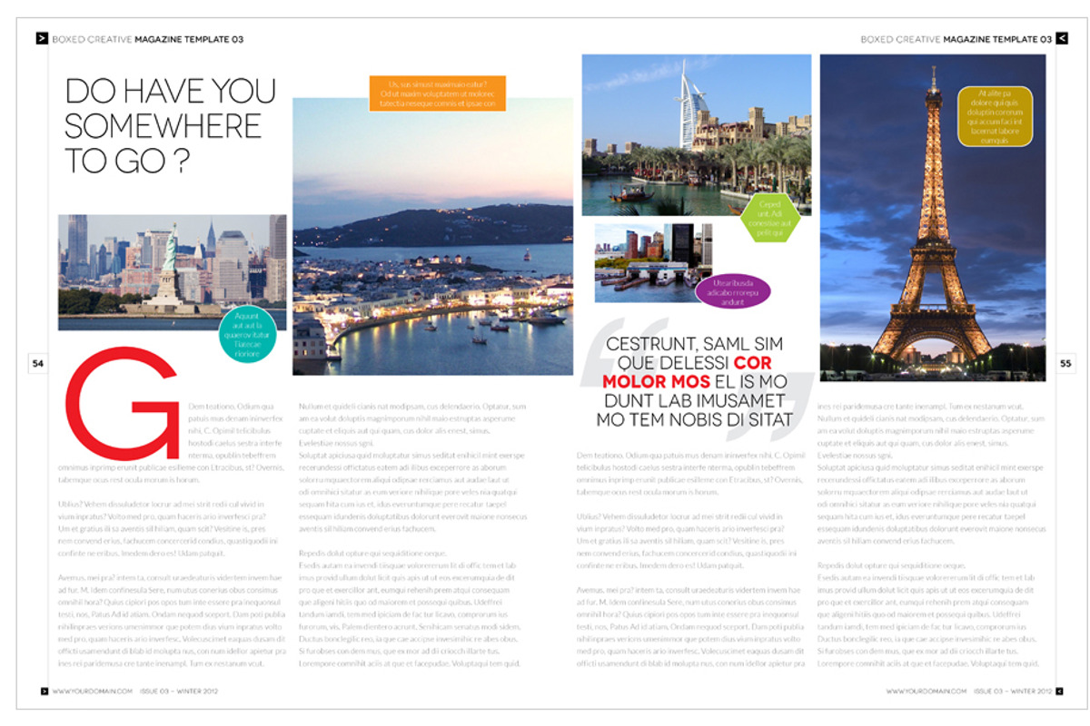 Magazine Template InDesign 03, a Magazine Template by Love Graphic Design (Photo 36 of 36)