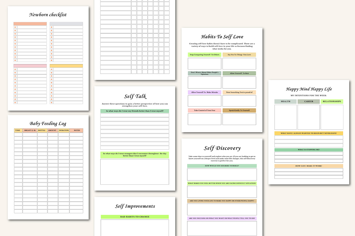 The Mom Life Planner Bundle, a Stationery Template by Designmela01 (Photo 10 of 10)
