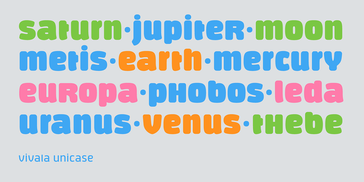 Vivala Unicase, a Sans Serif Font by VivalaType (Photo 7 of 7)