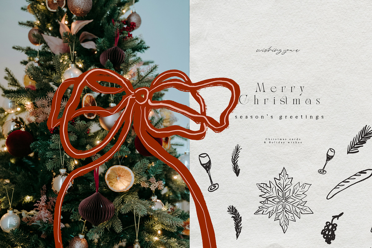 Hand Drawn Christmas Line Art Icons, an Object Graphic by Laras Wonderland (Photo 4 of 9)