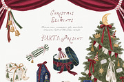 Christmas Theatre Clipart 230+, a Seasonal Illustration by Muse Artist (Thumbnail 8 of 22)