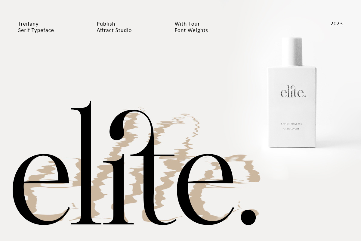 Treifany, a Serif Font by Attract Studio (Photo 7 of 20)