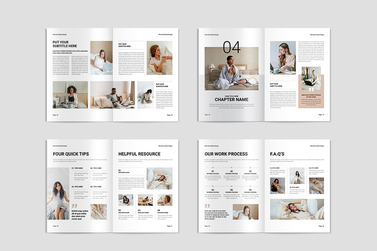 Minimal E-Book Template, a Brochure Template by Spark_Creative (Photo 3 of 4)