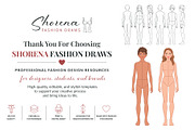 Preteen Fashion Croquis Bundle, a Person Illustration by Shorena Fashion Draws (Thumbnail 13 of 13)