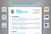Clean Resume/CV, a Resume Template by DesignGhar (Thumbnail 1 of 4)
