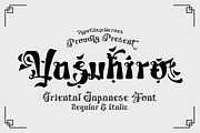 Yasuhiro - Orieantal Japanese Font, a Blackletter Font by TypeClassHeroes (Thumbnail 1 of 10)