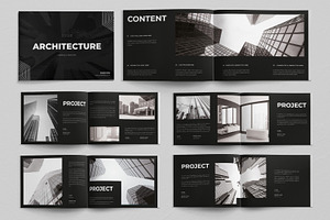 Architect Portfolio Layout Landscape, a Magazine Template by ContestDesign