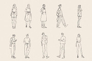 Hand Drawn People Illustrations, a Person Illustration by urgent studio (Thumbnail 2 of 3)