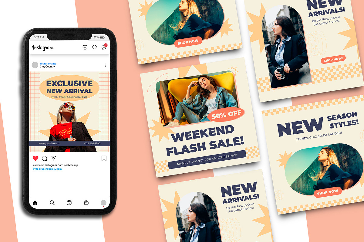 Fashion Sale Instagram Post Template, a Social Media Template by Artnivora.Std