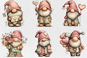 Quirky Valentine Day Gnome Clipart, a Seasonal Illustration by Rose Art (Thumbnail 3 of 7)