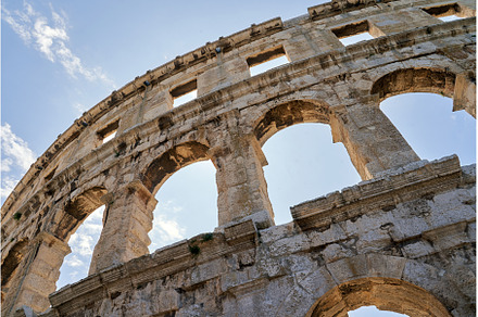 Ancient Roman amphitheater arena, an Architecture Photo by Oleksandr Berezko