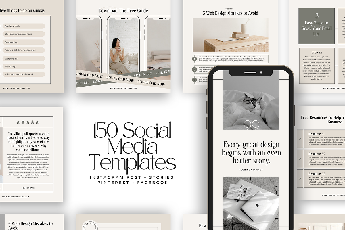 Canva Coaching Designer Kit Ingrid, a Social Media Template by Lovely Confetti (Photo 1 of 9)