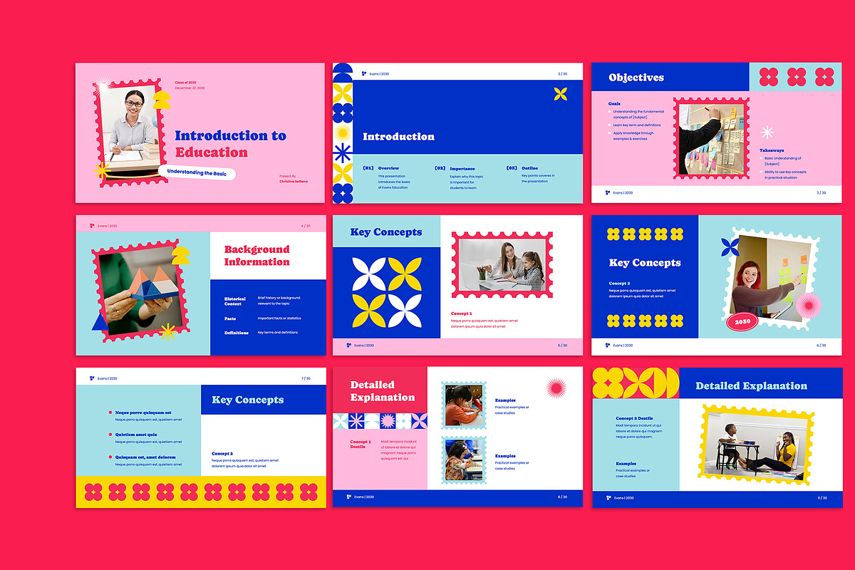 Pink Education Keynote Presentation, a Presentation Template by Neermana (Photo 2 of 5)