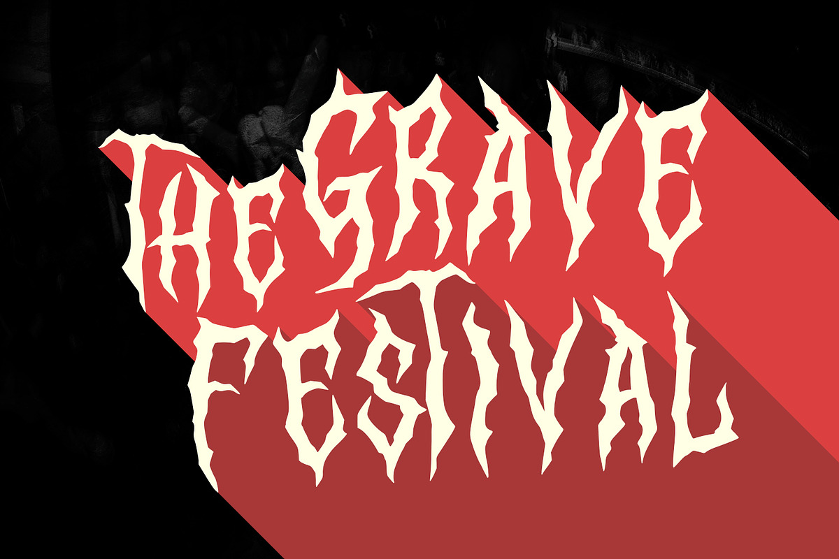 Lorque Black Metal Display Font, a Blackletter Font by Maulana Creative (Photo 2 of 7)