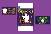 Spooky Party Halloween Flyer Set, a Flyer Template by Artbox Studio (Thumbnail 3 of 4)