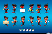 Super Boy In Red Character, an Illustration by DesignWolf (Thumbnail 2 of 2)