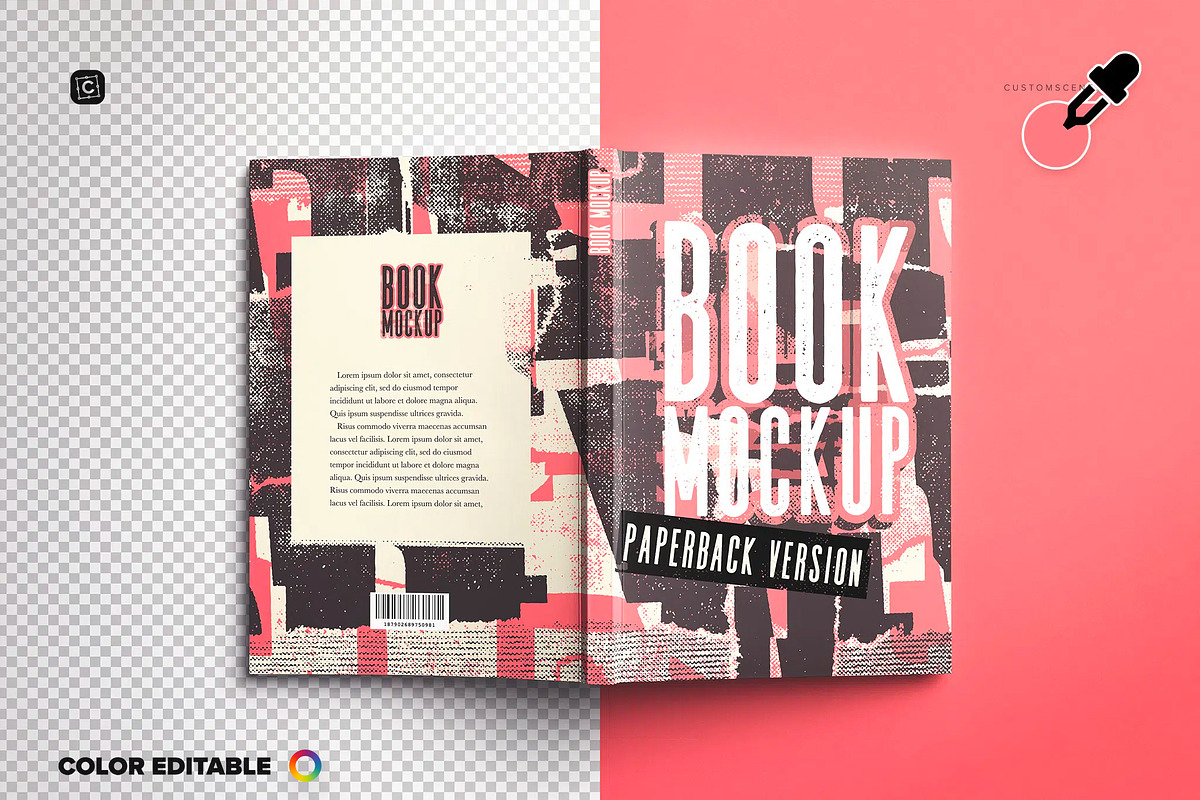 Paperback Book Mockup Lay Flat, a Books & Magazine Mockup by Custom Scene (Photo 5 of 8)