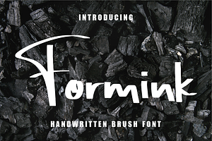Formink Brush Font, a Font by PutraCetol Studio