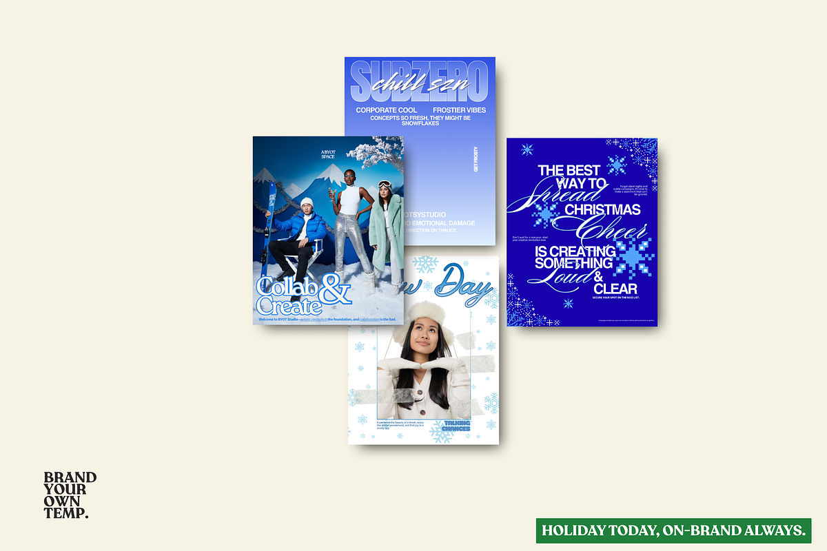 FROSTY STUDIO Canva Template, a Social Media Template by BYOTstudios (Photo 8 of 12)