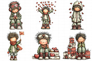 Quirky Valentine Boy PNG Set, an Illustration by Daily.Designs (Thumbnail 3 of 5)