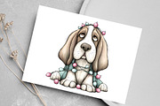 Whimsical Christmas Cute Dog Clipart, an Illustration by Canvas Craft (Thumbnail 7 of 7)
