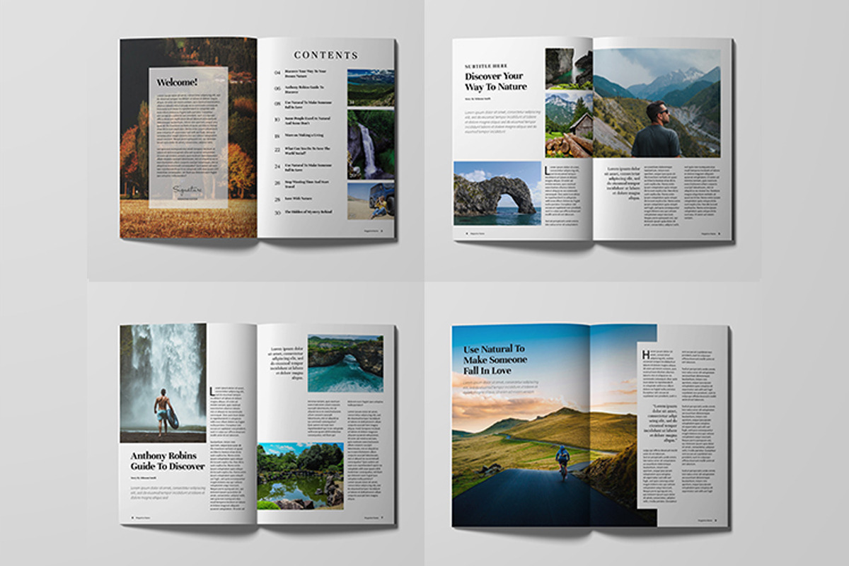 Travel Magazine Template, a Magazine Template by xtratimebd (Photo 2 of 5)