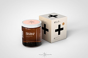Amber Cosmetics Jar & Box Mock-Up, a Product Mockup by TSOBG (Thumbnail 8 of 18)