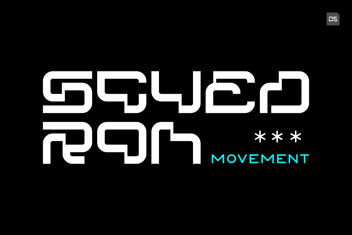 Scuedron - Modern Futuristic Font, a Symbol Font by Yktypstd (Photo 6 of 7)