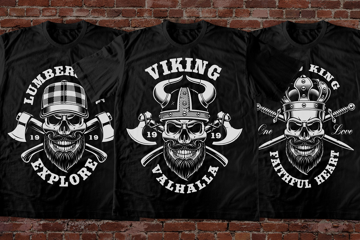 100 T-shirt Designs Bundle, an Illustration by Harry Kasyanov (Photo 23 of 37)