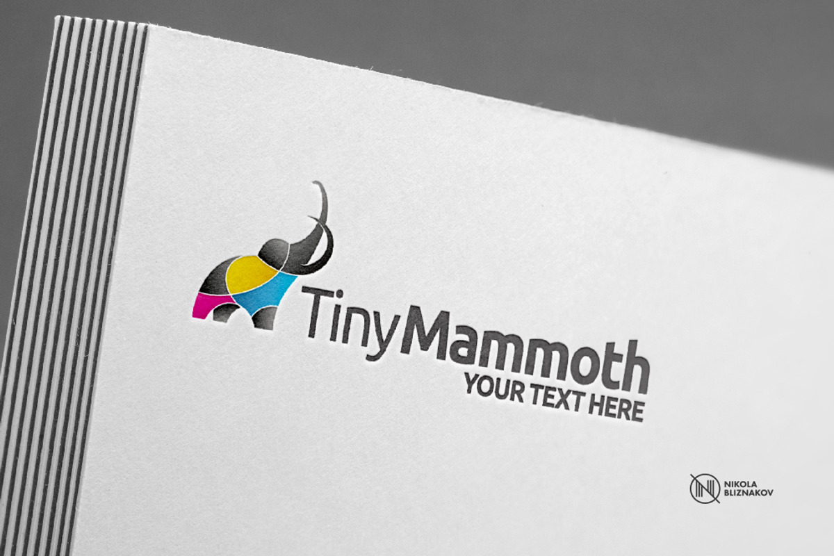 Tiny Mammoth Logo, a Branding & Logo Template by Nikola Bliznakov