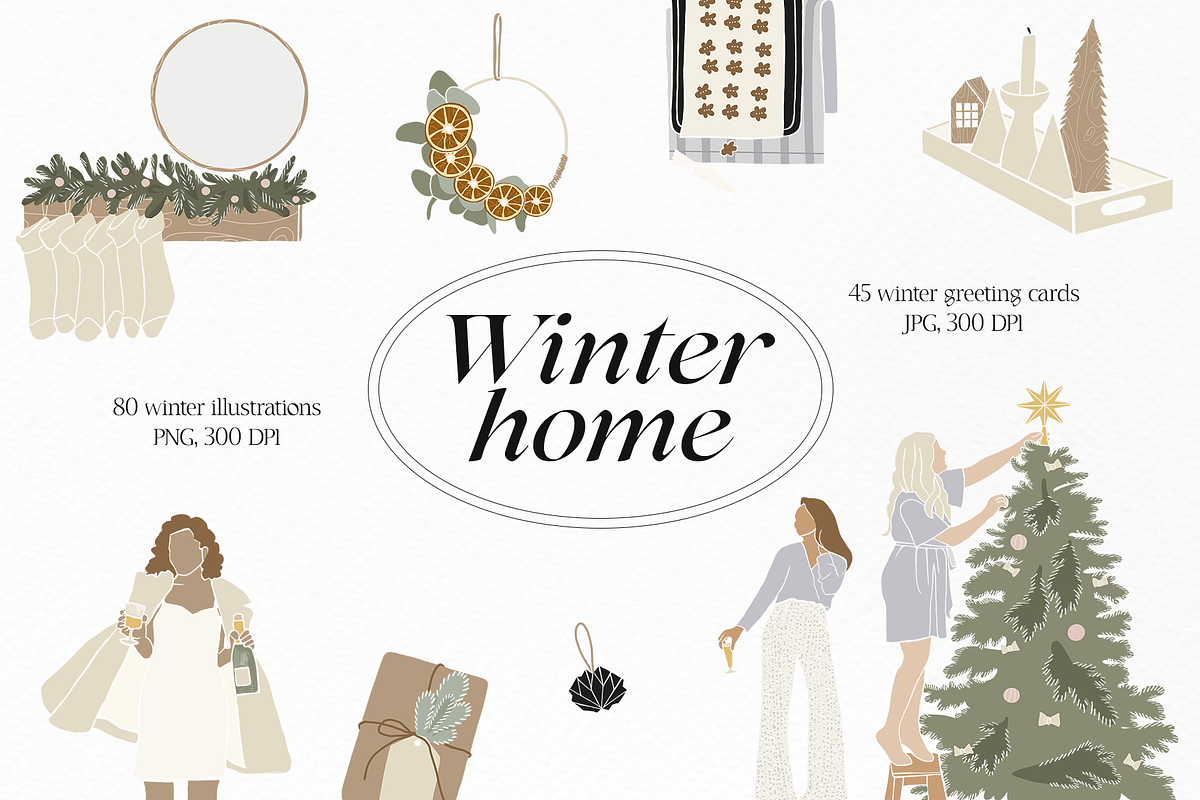 Winter home, a Decorative Illustration by divanovskaya_nv (Photo 1 of 12)