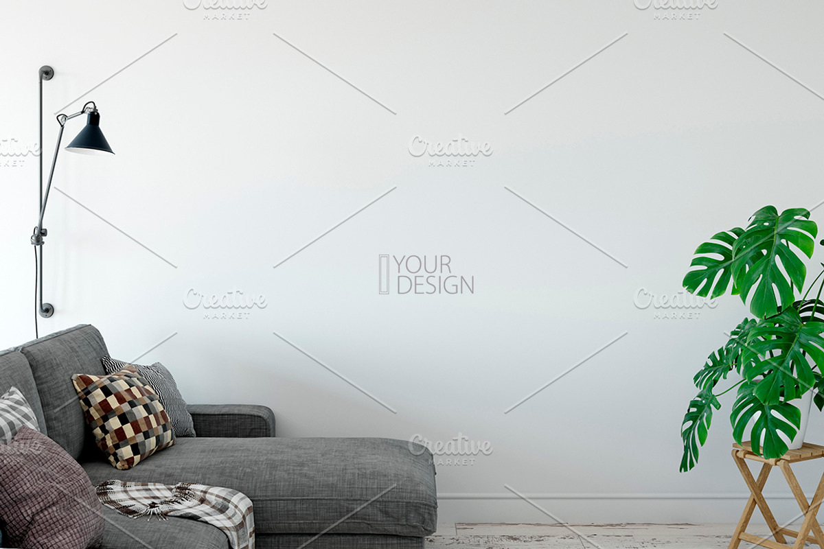 Wall & Frames Mockup - Bundle Vol 4, a Print Template by Yuri-U (Photo 30 of 32)