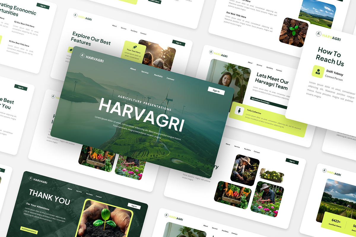 Harvagri - Agriculture Keynote, a Presentation Template by Annora Studio (Photo 5 of 5)