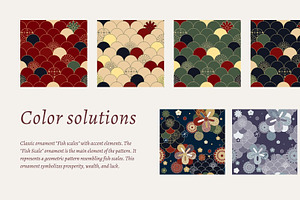 20 Asian Patterns Seamless Vector