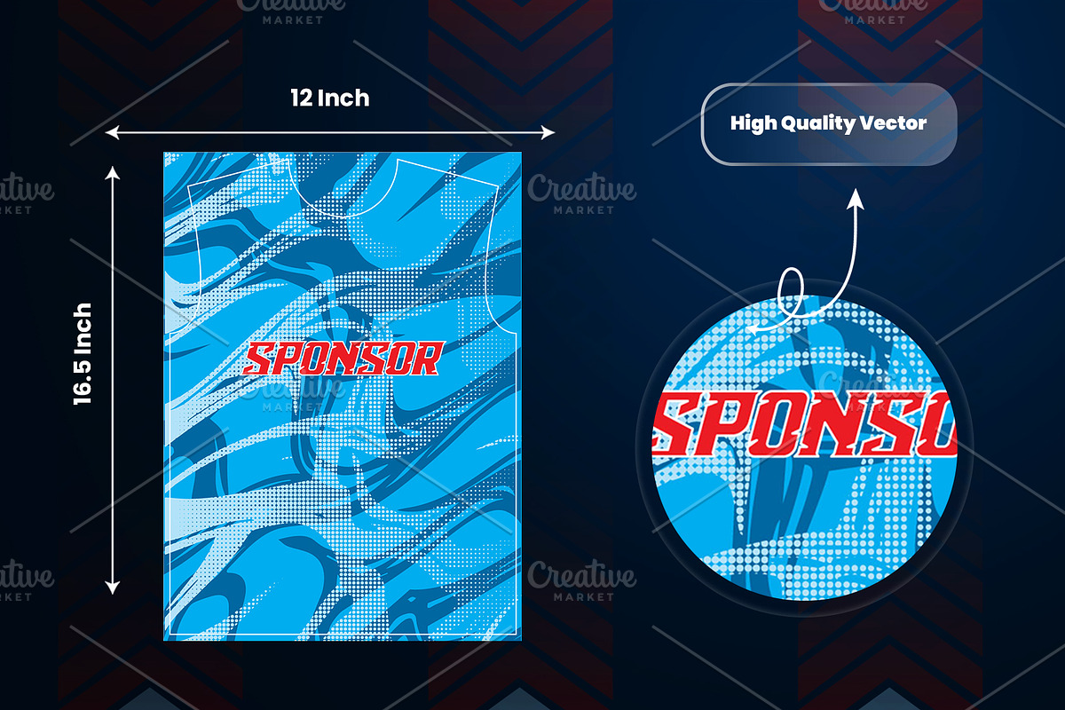 Soccer Jersey Design, a Sport Illustration by samsulpassive (Photo 3 of 3)
