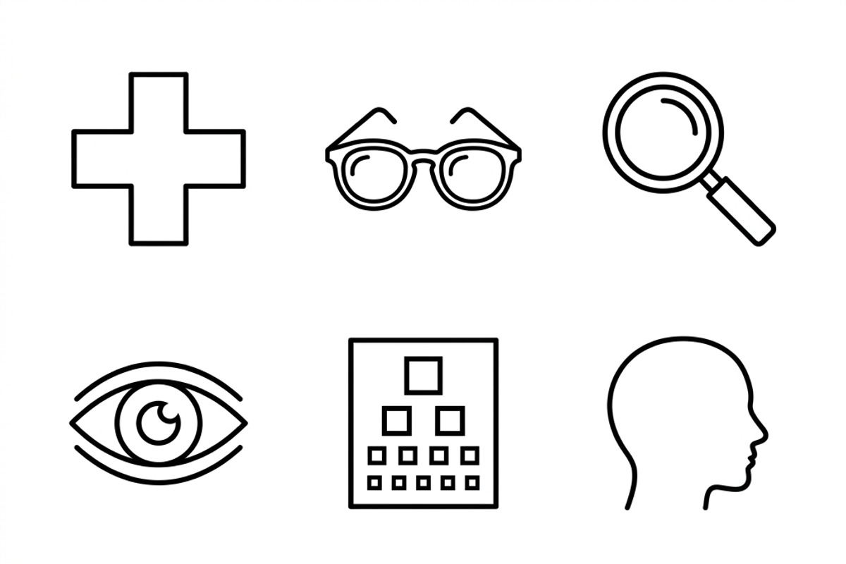 Bundles Set Optical Store Icons, an Outline Icon by adenpinkstore (Photo 23 of 44)